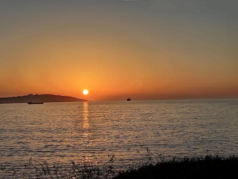 Puesta de sol en Miño