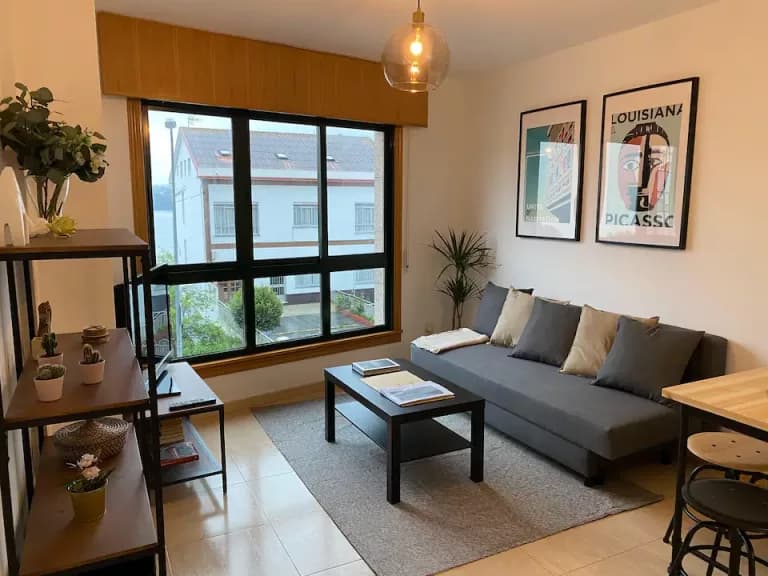 Televisión y estantería